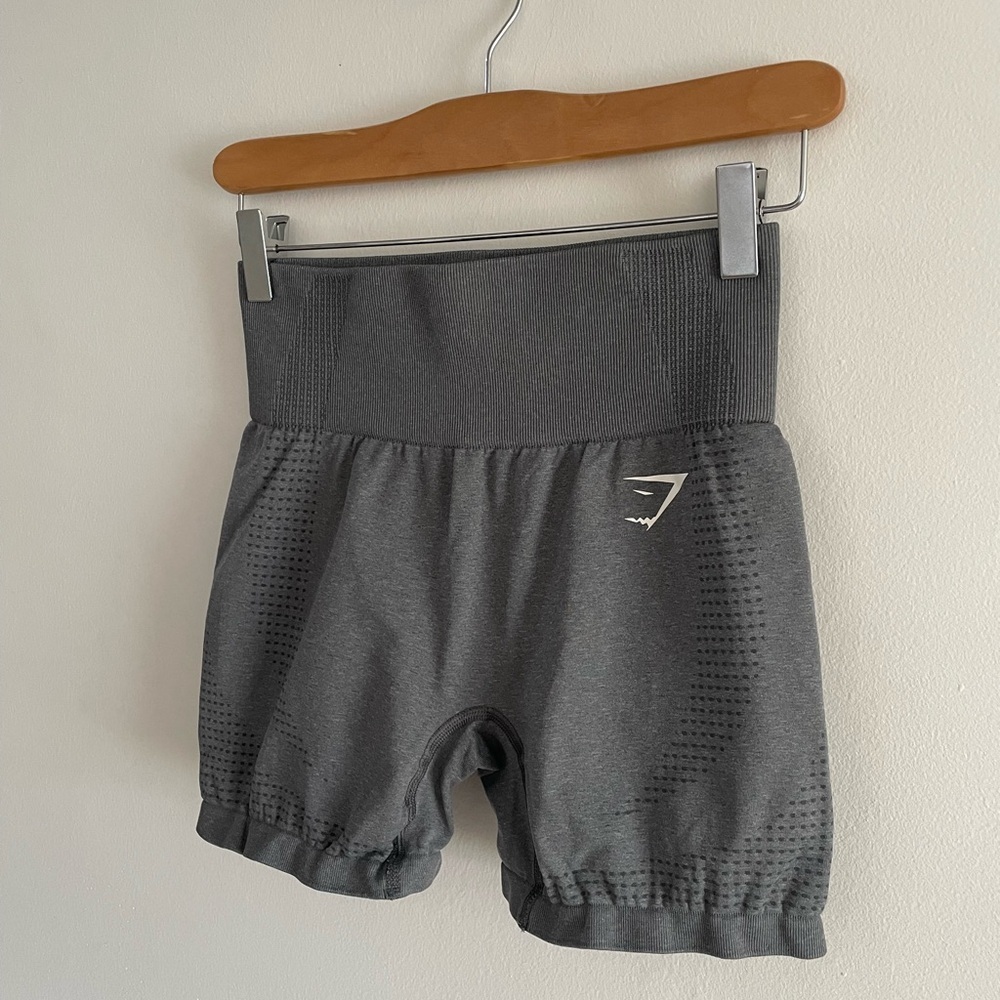 Gymshark Vital Seamless 2.0 Shorts in Smokey Grey Marl Athletic Balletcore